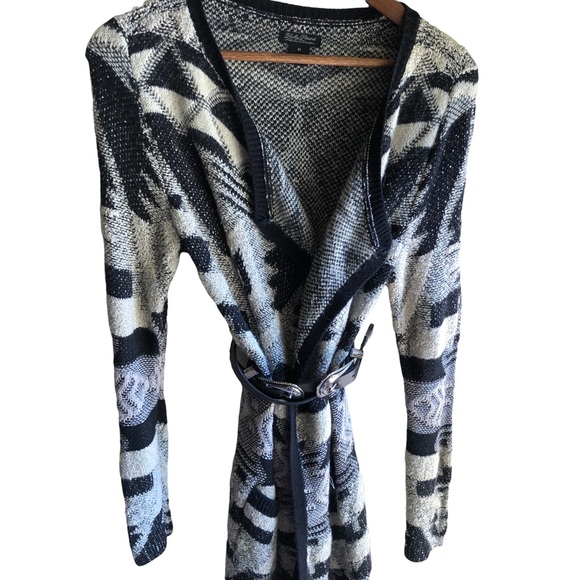 Lucky Brand Wool Blend Live in Love Longline Open Front Sweater. Medium - Picture 8 of 12